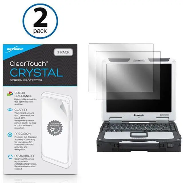 Alt view image 2 of 5 - BoxWave Screen Protector Compatible with Panasonic Toughbook 31 CF-31 - ClearTouch Crystal (2-Pack), HD Film Skin - Shields from Scratches for Panasonic Toughbook 31 CF-31