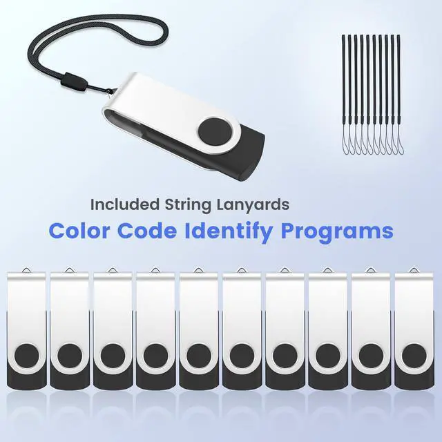 Alt view image 5 of 5 - ABLAZE 16GB USB Flash Drive 100 Pack, USB 2.0 Thumb Drives Bulk Memory Sticks Pendrives 100PCS (Black)