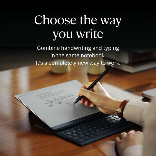 Alt view image 4 of 5 - reMarkable 2 Type Folio - Brown | Keyboard for The rM 2 Paper Tablet | US English | Not Compatible with Paper Pro