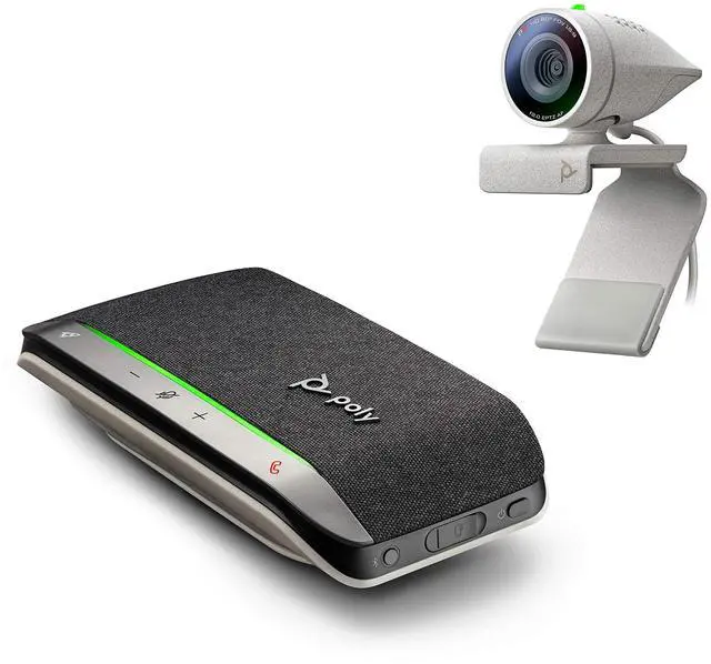 Main image of Plantronics Poly - Studio P5 Webcam with Poly Sync 20+ Speakerphone Kit Polycom - 1080p HD Professional Video Conferencing Camera & Bluetooth Wireless Smart Speakerphone-Certified for Zoom & Teams
