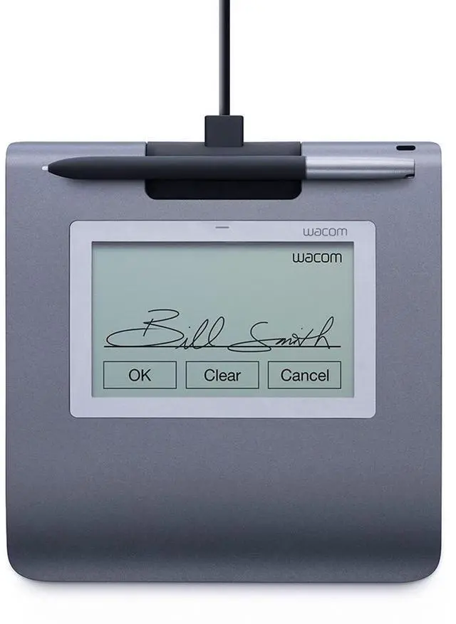 Main image of Wacom STU-430 4.5" Monochrome Signature Pad, 2540 lpi, 1024 Pressure Level, Pen,