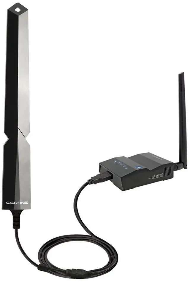 Main image of C. Crane CC Vector Long Range WiFi Receiver System  Repeats to All WiFi Devices at a Distant Location. Boost Coverage to Garage, Garden, Upstairs, Back Rooms, and More; 2.4 GHz