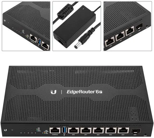 Alt view image 2 of 5 - Ubiquiti ER-6P Router