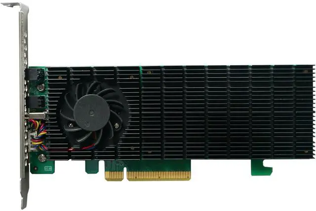 Alt view image 2 of 5 - HighPoint Technologies 2-Port M.2 SSD6202A NVMe Boot RAID Controller for VMware ESXi & Virtualization Systems, Green