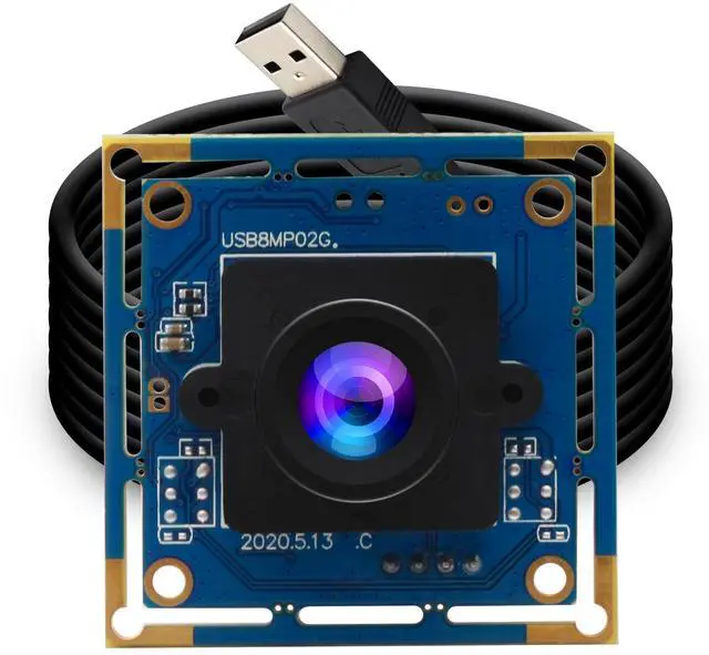 Main image of 8MP USB Camera Module IMX179 3264x2448P HD Small UVC Webcam with M12 3.6mm Lens - Manual Focus Plug & Play for Lightburn 3D Printer Raspberry Pi PC Mac Linux - Industrial/Machine Vision