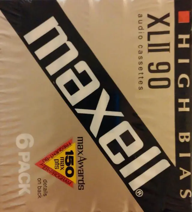 Main image of Maxell Xlii 90 Audio Cassettes High Bias 6 Pack