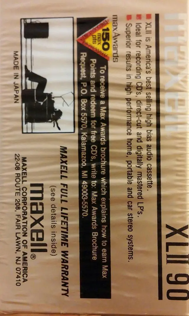 Alt view image 4 of 4 - Maxell Xlii 90 Audio Cassettes High Bias 6 Pack