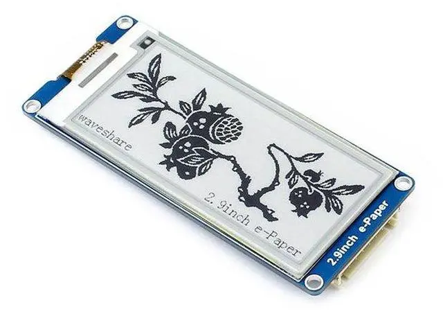 Alt view image 2 of 4 - 296x128 Resolution 2.9 Inch E-Paper Display Panel Module 3.3v E-Ink Electronic Screen SPI Interface with Embedded Controller Support Partial Refresh for Raspberry Pi/Arduino/Nucleo/Jetson Nano