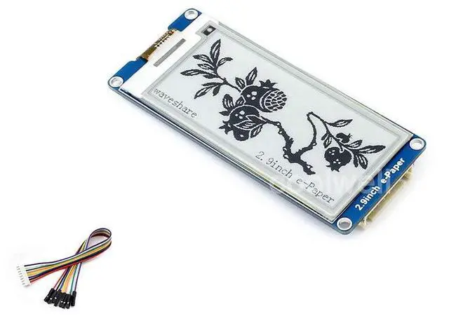 Alt view image 3 of 4 - 296x128 Resolution 2.9 Inch E-Paper Display Panel Module 3.3v E-Ink Electronic Screen SPI Interface with Embedded Controller Support Partial Refresh for Raspberry Pi/Arduino/Nucleo/Jetson Nano