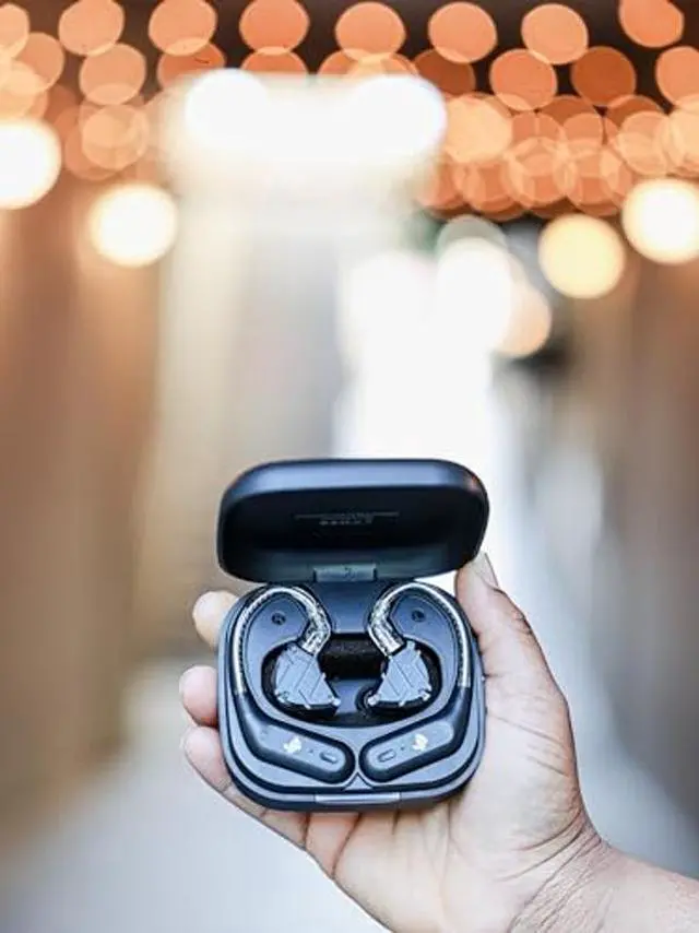 Alt view image 2 of 5 - Jrumz XP02 Wireless in-Ear Monitor Earbuds, Lightweight IEM Earphones with Detachable Cables, 40-Hour Playtime, Over-Ear Earhooks Sound for Singers, Musicians, Drummers, and DJs