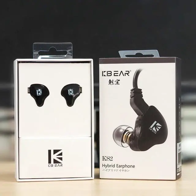 Alt view image 3 of 5 - keephifi Wired Earphone KBEAR KS2 Wired Headphone 10mm Composite Diaphragm Unit in Ear Monitor with Detachable Cable HiFi Bass Earbud Noise-Isolating Headset for Audiophile Musician (with mic, Black)