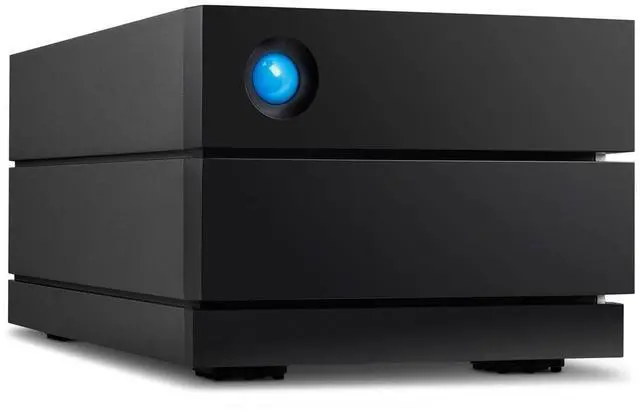 Alt view image 5 of 5 - LaCie 2big RAID 16TB External Hard Drive Desktop HDD  USB-C, 7200 RPM Enterprise Class Drives, for Mac and PC Desktop, Rescue Services (STHJ16000800)