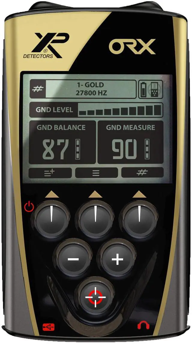 Alt view image 2 of 4 - XP Metal Detectors ORX Detector - Specialized in Gold Hunting - FX02 Wired Headphones, WSAUDIO Wireless Headphones, HF Coil (9'') up to 50kHz, Remote Control and S-Telescopic Lite Stem (ORX-22FX02E)