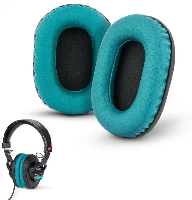 Main image of Brainwavz Perforated Replacement Earpads for Sony MDR 7506, V6 & CD900ST with Memory Foam Ear Pad & Suitable for Other On Ear Headphones (Turquoise)