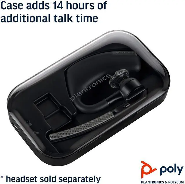 Alt view image 4 of 5 - Poly (Plantronics + Polycom) Voyager Legend Portable Charge Case - Headset Case Charger, black