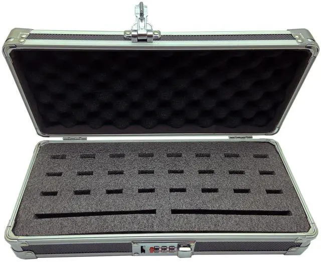 Alt view image 5 of 5 - TECH STORE ON Flash USB Thumb Drive Holder Storage Organizer Case | Antistatic and Shockproof (aluminum, medium, holds 24 USB, 2 HDD slots)