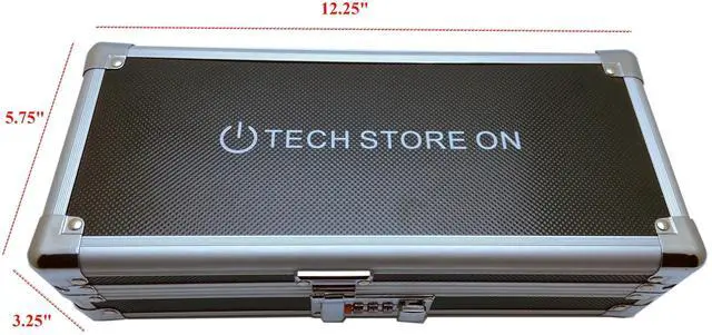 Alt view image 2 of 5 - TECH STORE ON Flash USB Thumb Drive Holder Storage Organizer Case | Antistatic and Shockproof (aluminum, medium, holds 24 USB, 2 HDD slots)