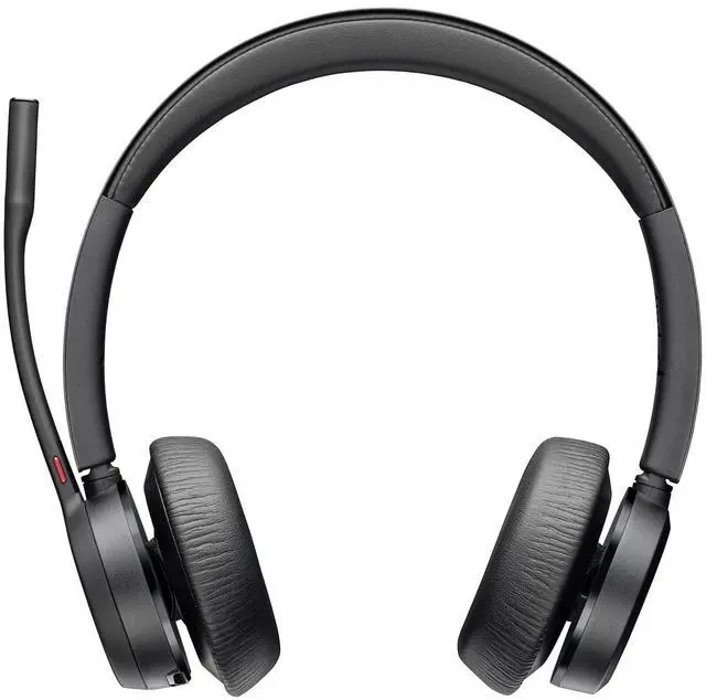 Alt view image 2 of 5 - Poly - Voyager 4320 UC Wireless Headset + Charge Stand (Plantronics) - Headphones with Boom Mic - Connect to PC/Mac via USB-A Bluetooth Adapter, Cell Phone via Bluetooth - Works with Teams, Zoom &More