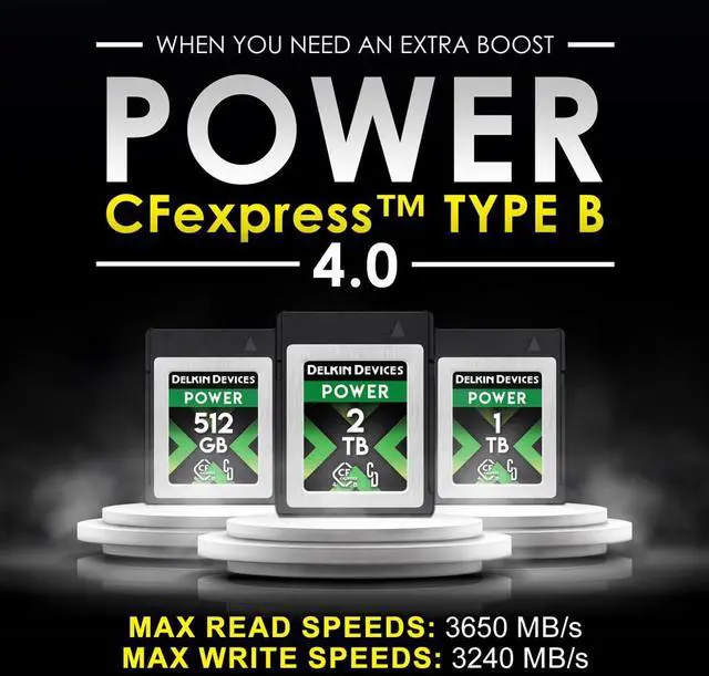 Alt view image 3 of 5 - Delkin 512GB CFexpress Type B 4.0 Memory Card for Digital Cameras | Ideal for Express Transfer of Images and Videos for Storage | 512GB Memory Card Storage