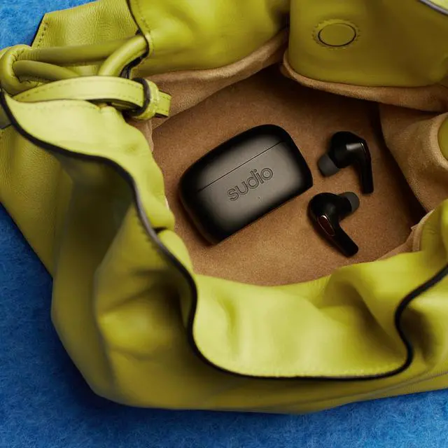Alt view image 3 of 5 - Sudio E3 Wireless Earbuds with Bluetooth 5.3, Hybrid ANC, Microphone, Codec AAC, 30h Playtime, Wireless and USB Type-C Charging, Sweat and Splash Resistant
