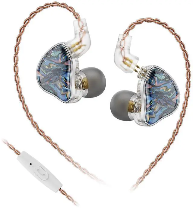 Main image of NICEHCK DB2 IEM Earphones with Mic Music Control: Resin 1BA 1DD Hybrid in Ear Monitor Headphones with 2Pin Detachable Cable,3.5mm Wired Earbuds for Gaming/Audiophile/Musician (Blue)