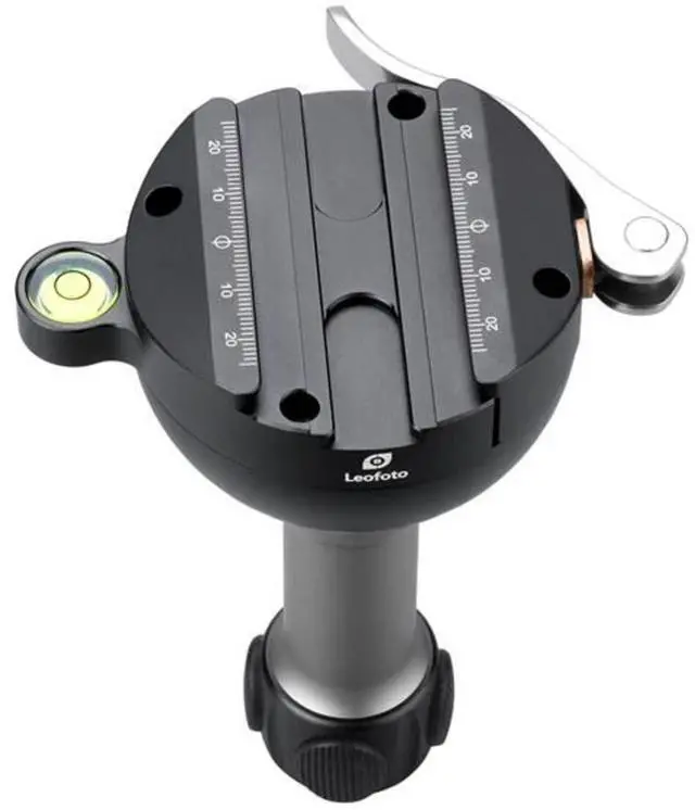 Alt view image 2 of 5 - Leofoto YB-75LC Leveling Base with Handle, Lever Release, Long Handle with Hook, for 75mm Systematic Tripod, Arca Compatible (YB-75LC)