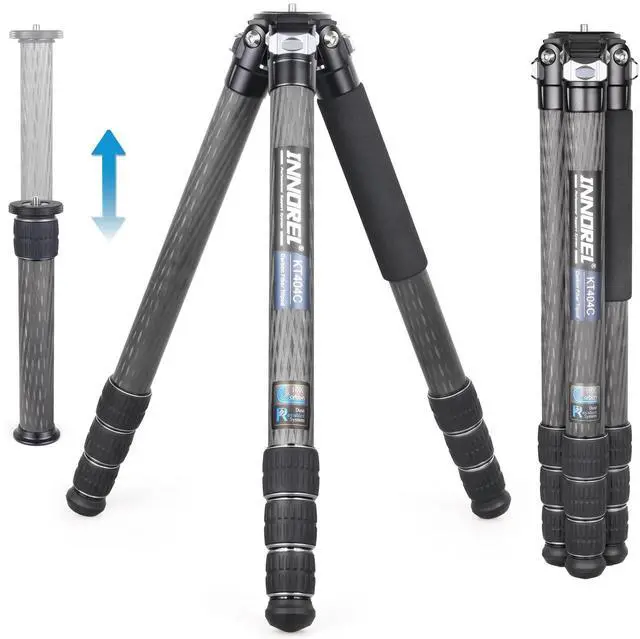 INNOREL KT404C Compact 10-Layer Carbon Fiber Camera Tripod 40mm