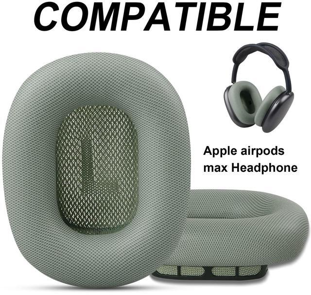 Alt view image 2 of 5 - Upgrade Replacement Ear Cushions for Apple AirPods Max Headphone, Protein Leather Memory Foam Earpads with Excellent Noise Isolation (Green)