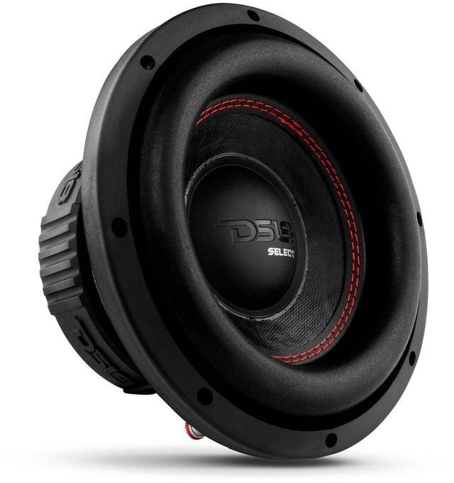Main image of DS18 SLC-8S Subwoofer in Black - 8-Inch Speaker, 400W Max Power, 200W RMS Power, Aluminum 4 Layer Voice Coil, Black Steel Frame, SVC, 4 Ohm Impedance, Ferrite Magnet (1 Speaker) (SLC8S)