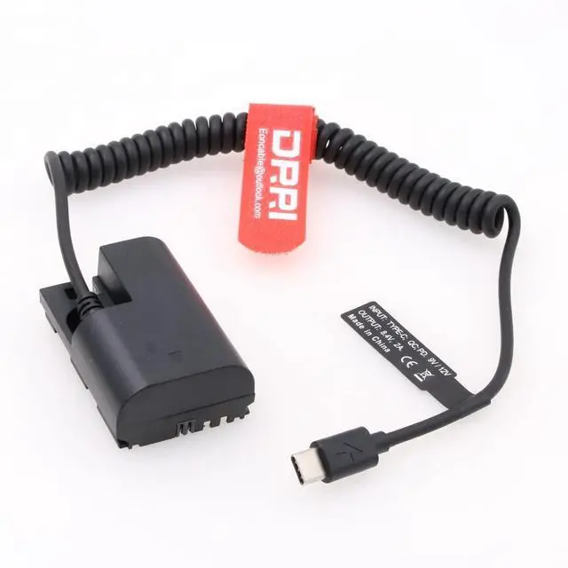 Main image of DRRI LP-E6 to USB Type-C PD Power Cable for EOS 70D 7D 60D 6D 5D Mark II III 5DS 5DS-R Cameras