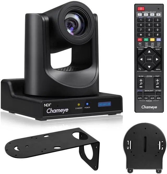 Main image of Chameye NDI PTZ Camera 20x Optical Zoom AI Auto Tracking 1080P 60fps with 3G-SDI IP PoE HDMI PTZ Camera for Church Worship Live Streaming Education Events, C720N (NDI HX3 Certified)