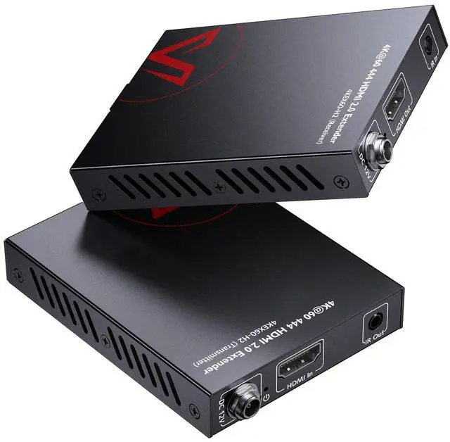 Main image of AV Access 4K HDMI Extender Over Cat5e/6/6a/7 4K@60Hz up to 115ft, 1080P up to 164ft, HDR10+, HDMI 2.0 YUV4:4:4, HDCP 2.2, 18Gbps, Plug & Play, IR Return & PoE, Smart EDID Balun Ultra HD(4KEX60-H2)