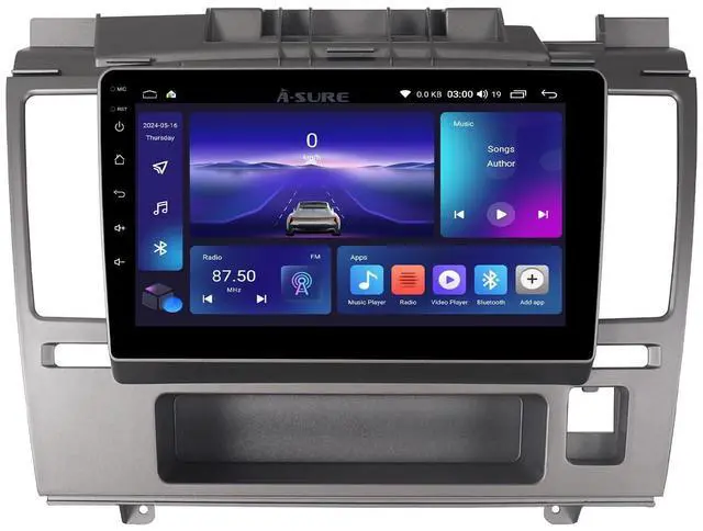Main image of ASURE 9" Car Stereo Radio Upgrade for Nissan Versa 2007-2011,4Core 2+64GB Android System Car in-Dash Navigation GPS Unit with Wireless Carplay,Android Auto,1280x800 HD Touchscreen Multimedia Player