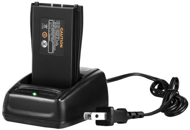 Alt view image 4 of 5 - Arcshell Rechargeable Long Range Two-Way Radios with Earpiece 4 Pack Arcshell AR-5 Walkie Talkies Li-ion Battery and Charger Included