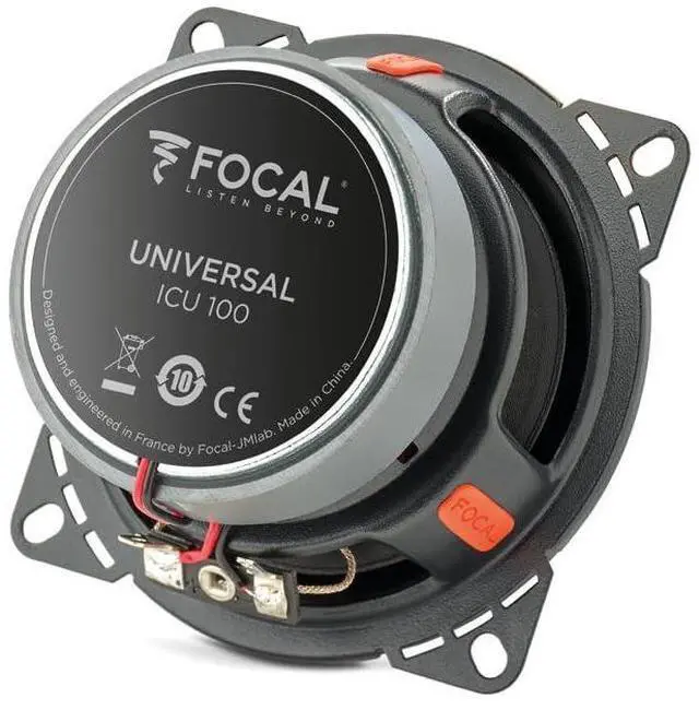 Alt view image 4 of 4 - Focal ICU 100 4 Inch Coaxial Kit, RMS: 500W - MAX: 100W
