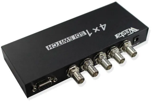 Alt view image 4 of 5 - Wiistar 4x1 SDI Switcher with ReClock Technology, Supports SD, HD, 3G SDI up to 1320 Ft (4 Inputs, 1 Output)