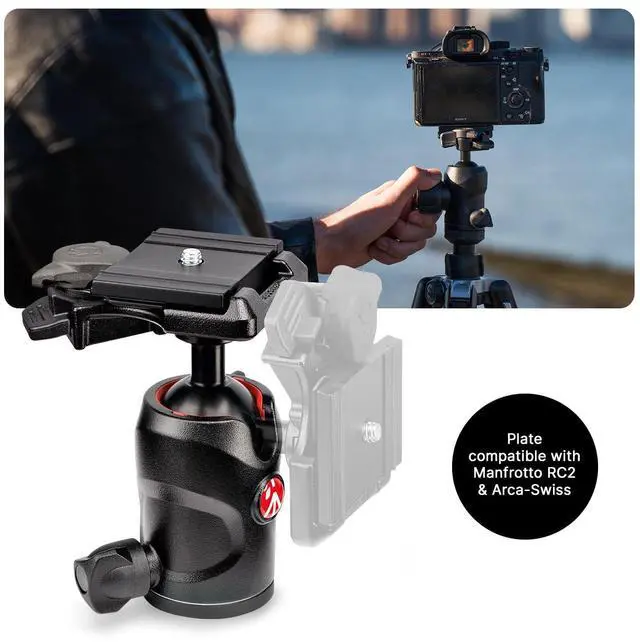 Alt view image 5 of 5 - Manfrotto Befree Advanced 4-Section Carbon Fiber Travel Tripod with 494 Center Ball Head, Black