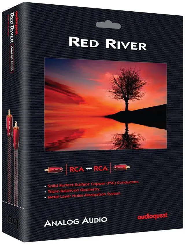Alt view image 2 of 4 - AudioQuest Red River RCA > RCA Audio Interconnect Cable - 3m - Pair