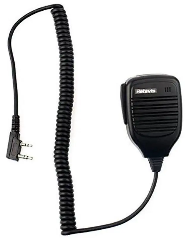 Alt view image 4 of 5 - Retevis 2 Pin Shoulder Mic Speaker, Walkie Talkie Mic, Compatible with Retevis H-777 RT22 RT68 RT21 H777S RT85 RT17 RT19 RT15 BAOFENG UV-5R BF-F8HP Samcom pxton TIDRADIO Kenwood Walkie Talkie (5 Pack)