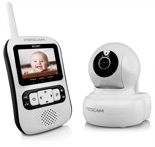 Main image of Foscam Baby Monitor Surveillance Camera, White/Black (BC901)