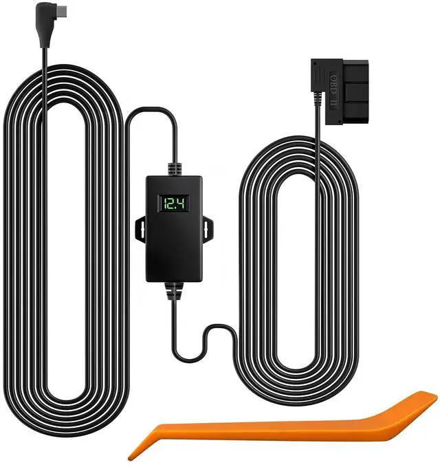 Main image of WOLFBOX USB C Hardwire Kit OBD, Hard Wire Car Charger Cable Kit 12V-24V to 5V, Avoid Dash Cam Battery Drain, Suitable for G840S/G930/G840H/G850/G850PRO/X5/i07/i17 Mirror Dash Cam