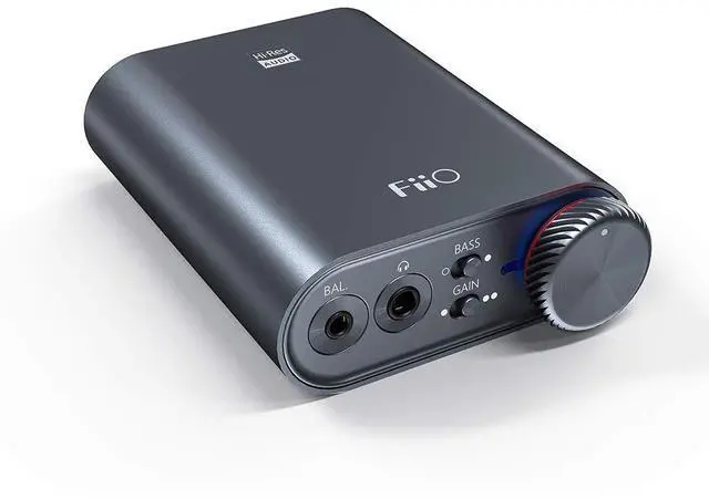 Alt view image 2 of 4 - FiiO NEWK3 Amplifier Headphone Amps Portable High Resolution 384kHz/32bit DSD256 USB Type-C Lossless for PC/Laptop/Smartphones/Speaker Home Audio(Titanium)