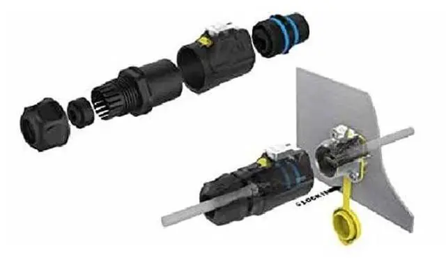 Alt view image 5 of 5 - CNLINKO RJ45 Ethernet Industrial Circular Connector, Male Plug & Female Panel Mount Receptacles Socket Jack, Outdoor Waterproof IP67, Fast Data, Heavy Duty