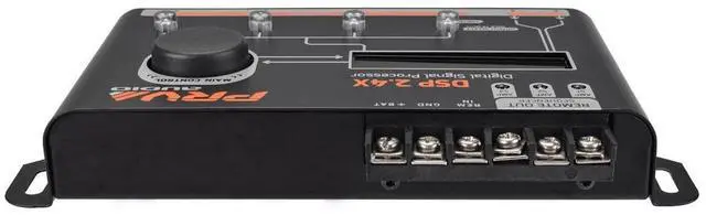 Alt view image 4 of 5 - PRV AUDIO Car Audio DSP 2.4X Digital Crossover and Equalizer 4 Channel Full Digital Signal Audio Processor DSP with Sequencer Remote Relay
