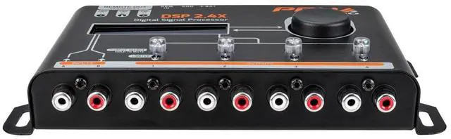 Alt view image 3 of 5 - PRV AUDIO Car Audio DSP 2.4X Digital Crossover and Equalizer 4 Channel Full Digital Signal Audio Processor DSP with Sequencer Remote Relay