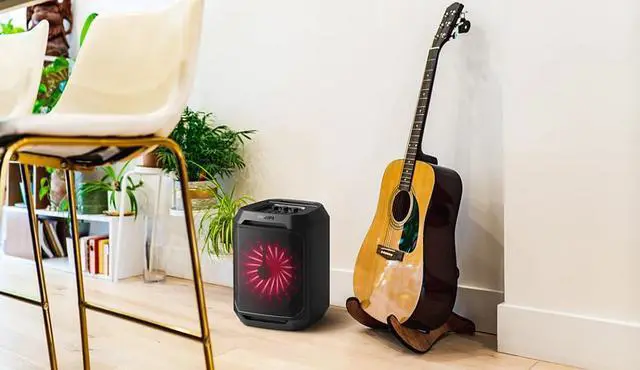 Alt view image 2 of 5 - Philips Bluetooth Party Speaker, Dynamic Bass Boost, Bluetooth and Aux-in, Microphone Input, Wireless Pairing for Stereo Sound, Up to 7 Hours Battery, Built-in Carry Handle, USB-C TAX2208