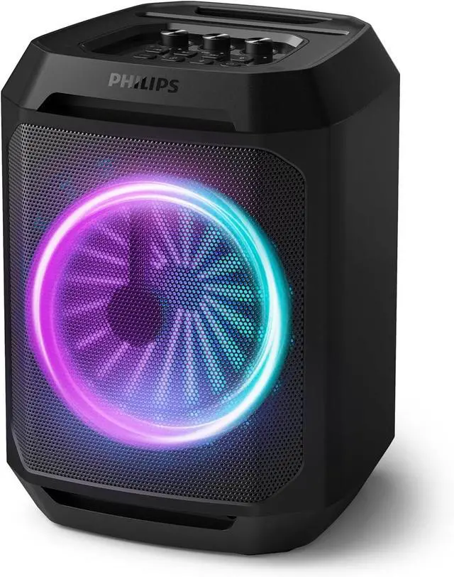 Main image of Philips Bluetooth Party Speaker, Dynamic Bass Boost, Bluetooth and Aux-in, Microphone Input, Wireless Pairing for Stereo Sound, Up to 7 Hours Battery, Built-in Carry Handle, USB-C TAX2208