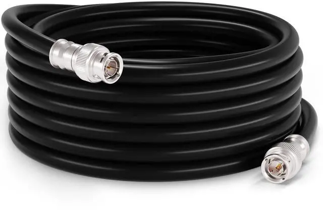 Main image of THE CIMPLE CO 125 FT BNC Cable with 2 Male BNC Connections - 75 Ohm, Low Loss HD-SDI and SDI Cable - Black, 125 Feet (38 Meters)