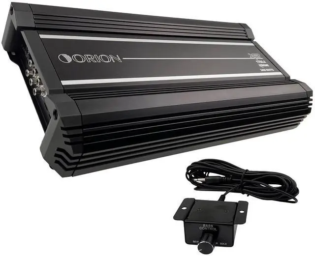 Main image of Orion XTR Series XTR1700.4 High Power Class A/B 4-Channel Amplifier - 1700W RMS, 2/4 Ohm Stable, High/Low Pass Crossover, Bass Boost Control, MOSFET Power Supply, Bass Knob Included, Made in Korea