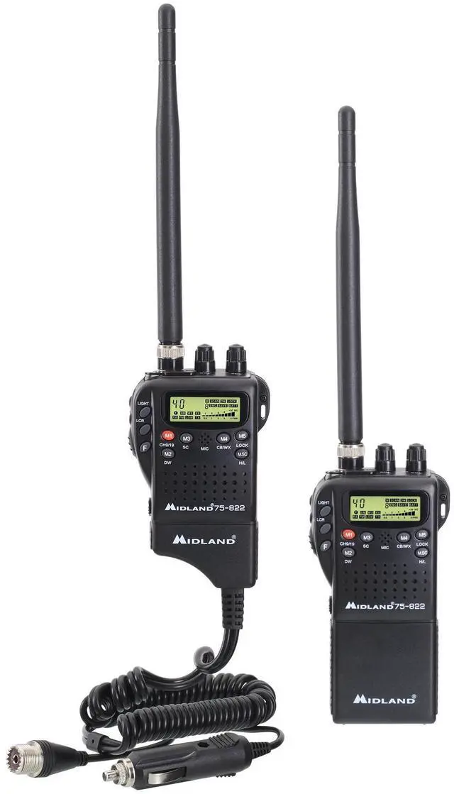 Main image of Midland 75-822 Handheld CB Radio & Mobile CB Radio  Walkie Talkie with 40 Channels, NOAA Weather Alerts, Long Range, Compatible with CB Antennas